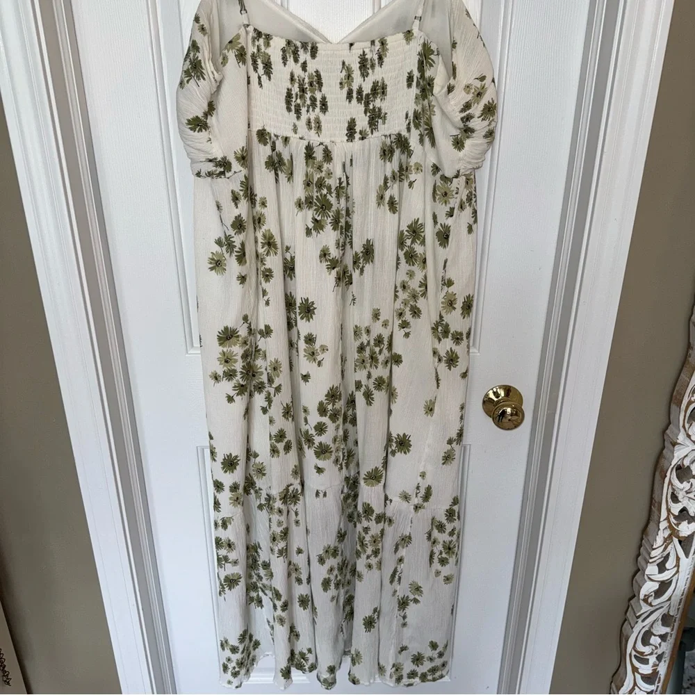 Abercrombie & Fitch Floral Maxi Side Slit Dress